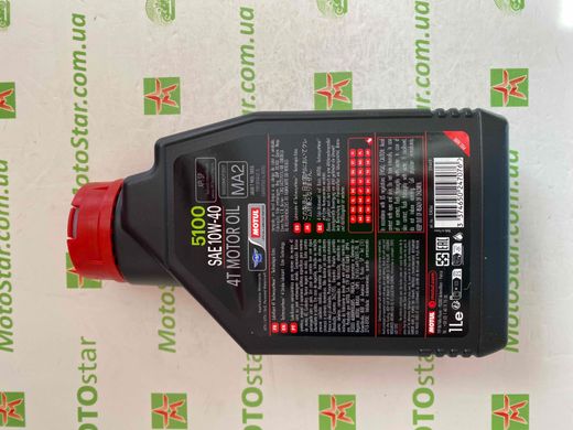 Олива Motul 5100 4T SAE 10W40, 1 литр, (836511, 104066)