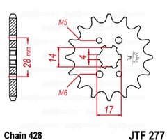 Приводная звезда JT JTF277.14