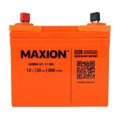 Мото аккумулятор MAXION MXBM-U1-11 GEL 12V, 32Ah, 300A, 195x130x180 мм, +/-