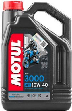 Олива для 4-х тактних двигунів мінеральна MOTUL 846041/3000 4T SAE 10W40 (4л)/107693