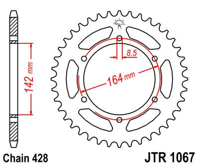 JT JTR1067.52 - Звезда задняя