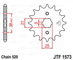 Приводная звезда JT JTF1573.14
