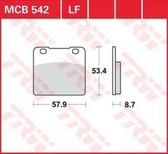 LUCAS MCB542 - Тормозные колодки