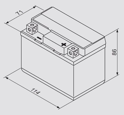 BOSCH 0092M60010 (YT4L-4; YT4L-BS) M6 AGM, 12V 3AH 40A