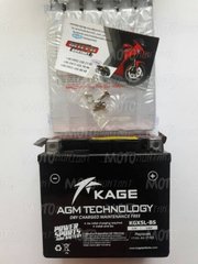 KAGE KGX5L-BS (YTX5L-BS) Мото аккумулятор 5 Ah, 70 А, (-/+) 12 v 114x71x107 мм,