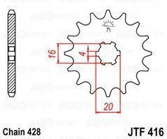 JT JTF416.13 - Звезда передняя