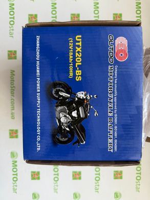 Мото аккумулятор YTX20L-BS OUTDO 12V 18Ah / 10HR MF Super Sealed -/+ UTX20L-BS