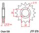 Передня зірочка з гумовим амортизатором JT JTF579.17RB YAMAHA FJ, FZ1, FZS, MT-01, RD, RZ, XJR, YZF-R1 500-1670 1984-2017