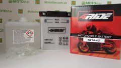 Акумулятор 4 RIDE СB14-A2 14 А/ч, 190 А, (+/-), 136x91x168мм, вес 4,6кг (YB14-A2)