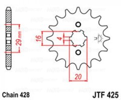 Приводная звезда JT JTF425.16
