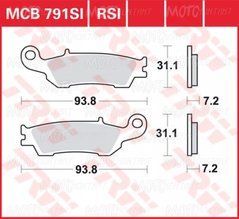 LUCAS MCB791SI - Тормозные колодки YAMAHA WR, YZ 125/250/450 2007-2020