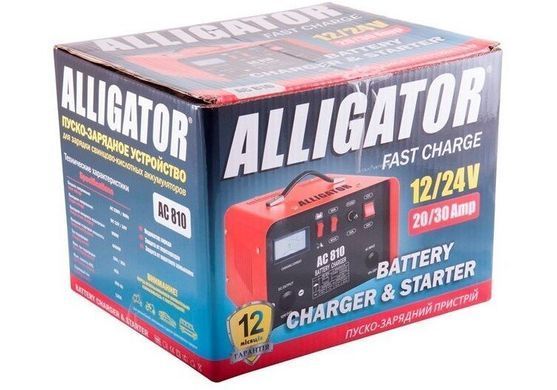 Пуско-зарядний пристрій AC810 АКБ 12/24В 130А/45А ALLIGATOR