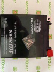 Мотоакумулятор Outdo YB12AL-BS 12V,12Ah, 133x78x155, вес 3.62 кг