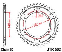 JT JTR502.45 - Звезда задняя