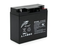 Аккумуляторная батарея AGM RITAR RT12180BL5, Black Case, 12V 18.0Ah (181х77х167 ) Q4, 4.85кг