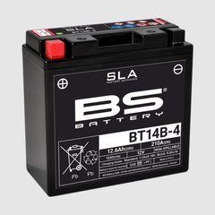 Аккумулятор BS BT14B-4 SLA (FA) 12V, 12,6AH, ССA&nbsp;210А, 150X69X145 мм, +/-, (YT14B4, YT14B-BS)
