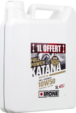 Масло моторное мото IPONE Full Power Katana 10W50  4+1 л. 800011, 5 литров