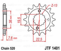 Приводная звезда JT JTF1401.13