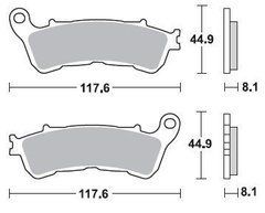 BR 910CM55 - Тормозные колодки