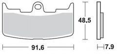 Тормозные колодки BR 895CM55