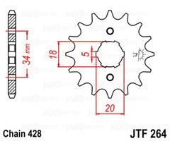 Приводная звезда JT JTF264.16