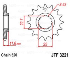Приводная звезда JT JTF3221.13