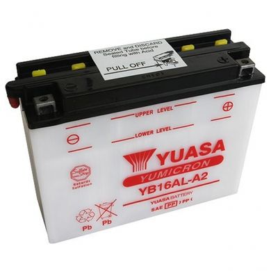 Аккумулятор сухозаряженный YUASA YB16AL-A2