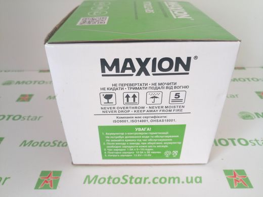 YTX12-BS MAXION Мото аккумулятор, 12V, 10Ah, 150x87x130 мм