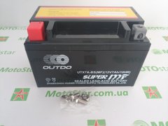 Акумулятор OUTDO YTX7A-BS 12V, 7Аh гелевий, 150x87x94 мм, чорний, свинцеві клеми