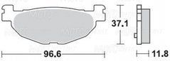 Тормозные колодки BR 904SM1