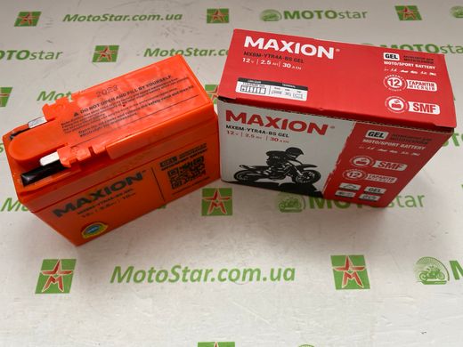 YTR4A-BS MAXION GEL Мото акумулятор, 12V, 2,3Ah, 113x48x85 мм