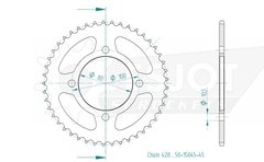 ЗАДНЯЯ ЗВЕЗДА ESJOT 50-15045-45 (JTR1794.45) SUZUKI 125 GZ MARAUDER