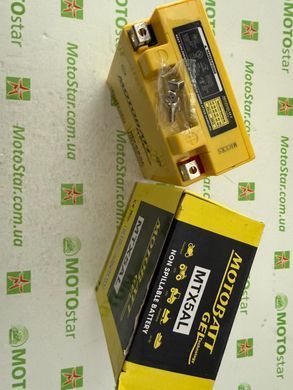 Акумулятор MOTOBATT MTX5AL GEL 12V 5Аh 119.5X60X131, -/+, 85 А, вес 2,1кг (YB5L-B,12N5-3B)