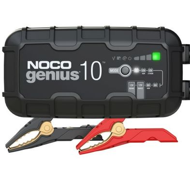 Зарядний пристрій для акумуляторів NOCO GENIUS10EU 6/12V, зарядний струм: 10А, AGM/EFB/GEL/Li-Ion/MF/WET
