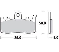 BR 960CM55 - Тормозные колодки