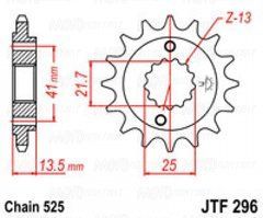 JT JTF296.16 - Звезда передняя