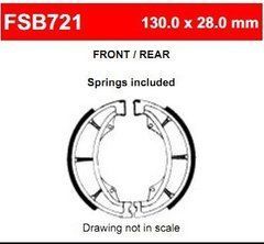 FE FSB721A Тормозные колодки барабанные FERODO