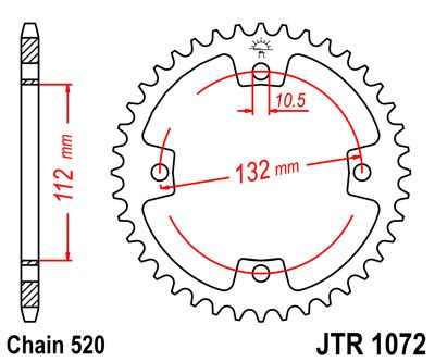 JT JTR1072.38 - Зірка задня