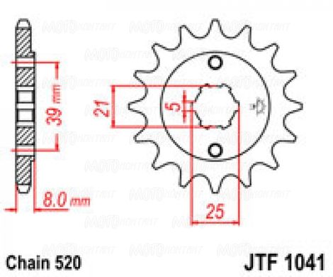Приводная звезда JT JTF1041.15