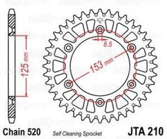 JT JTA210.51 - Зірка задня легкосплавна