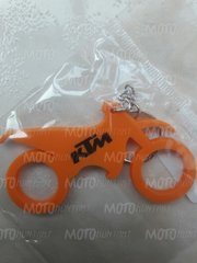 Брелок для ключей резиновый байк KTM оранжевый B-410