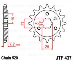 Приводная звезда JT JTF437.15