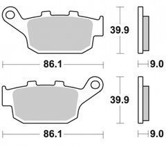 Тормозные колодки BR 956CM56