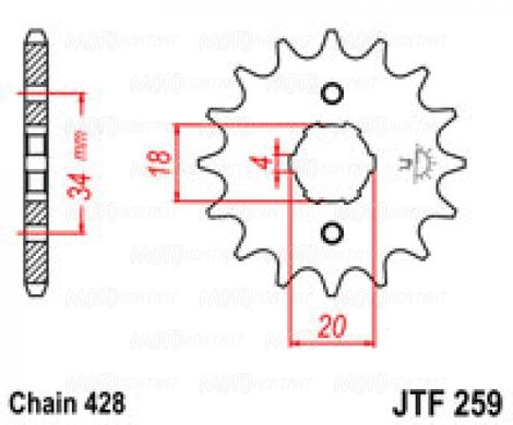 Приводная звезда JT JTF259.13