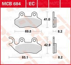 Тормозные колодки LUCAS MCB684