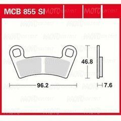Тормозные колодки LUCAS MCB855SI