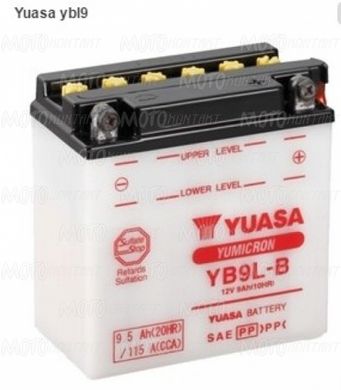 Аккумулятор YUASA YB9L-B YUMICRON (усиленный)