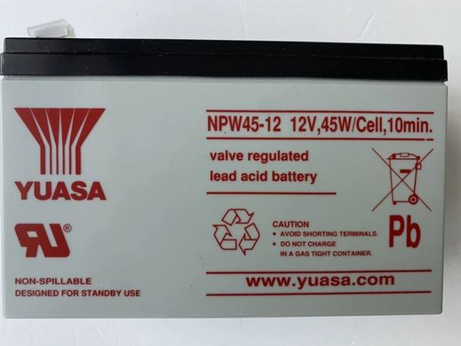 Аккумуляторная батарея для ИБП Yuasa NPW45-12 12V 9 Ah ( 151*65*94 (97,5)) , Q8