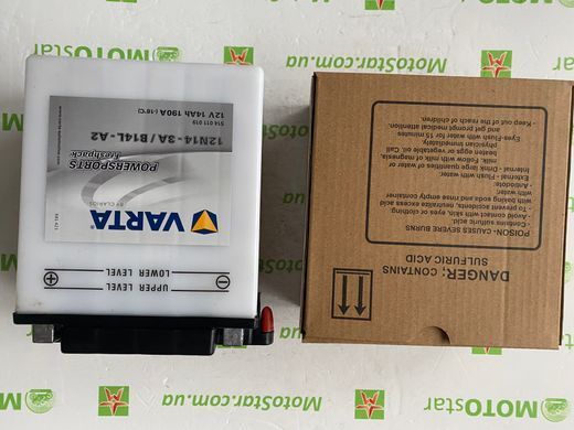 12N14-3A / YB14L-A2 VARTA - Аккумулятор 14AH/190A 12V P+ для мотоцикла