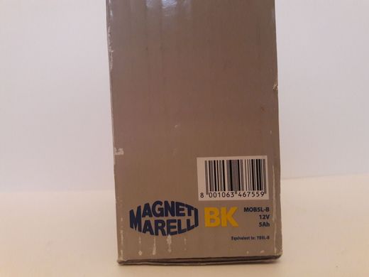 MOB5L-B - MAGNETI MARELLI 5AH / 65A 12V P+ Стартерная аккумуляторная батарея